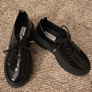 Black platform shoes